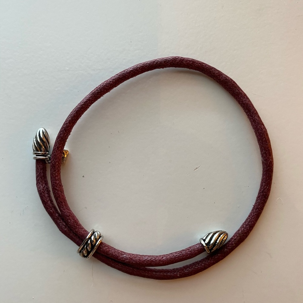 David Yurman Leather Cord Bracelet